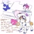 Size: 2048x2048 | Tagged: safe, artist:regularcitrus, pegasus, pony, seapony (g4), unicorn, mlp x jojo, alternate name, alternate universe, anime, baseball, blank flank, crossover, dorsal fin, emporio alnino, eyes closed, fin, fins, fish tail, flowing mane, flowing tail, jojo's bizarre adventure, long description, musical instrument, narciso anasui, piano, ponified, scales, simple background, sports, stone ocean, tail, trio, water, weather report, white background