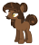 Size: 1517x1767 | Tagged: safe, artist:sinamuna, oc, oc only, oc:reese dream, earth pony, pony, au:equuis, base used, brown hair, golden eyes, hair bun, heterochromia, orange eyes, redesign, simple background, smiling, solo, tail, tail bun, transparent background, yellow eyes