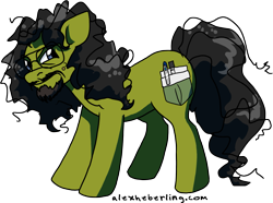 Size: 2523x1875 | Tagged: dead source, safe, artist:alex-heberling, earth pony, pony, channel awesome, douchey mcnitpick, facial hair, glasses, male, nostalgia critic, ponified, simple background, solo, stallion, tgwtg, transparent background