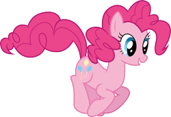 Size: 4374x3000 | Tagged: safe, artist:cloudy glow, pinkie pie, earth pony, pony, g4, too many pinkie pies, .ai available, female, mare, simple background, solo, transparent background, vector