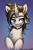 Size: 2000x3000 | Tagged: safe, artist:jedayskayvoker, oc, oc only, oc:valsie, pony, unicorn, adorasexy, bedroom eyes, blushing, bust, chest fluff, chin fluff, cute, ear fluff, eyebrows, gradient background, horn, icon, male, portrait, sexy, solo, stallion, tongue out, unicorn oc, unshorn fetlocks