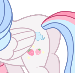 Size: 1112x1080 | Tagged: safe, artist:cstrawberrymilk, oc, oc only, oc:strawberry dream, pegasus, pony, butt, butt focus, female, mare, plot, simple background, solo, transparent background