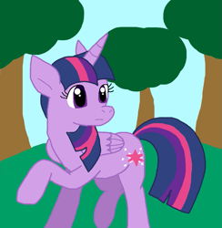 Size: 1021x1047 | Tagged: safe, artist:cmara, twilight sparkle, alicorn, pony, g4, female, solo, tree, twilight sparkle (alicorn)