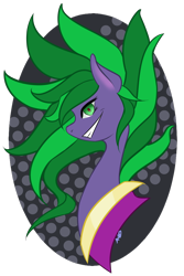 Size: 1400x2100 | Tagged: safe, artist:icefox16, mane-iac, earth pony, pony, g4, bust, simple background, solo, transparent background