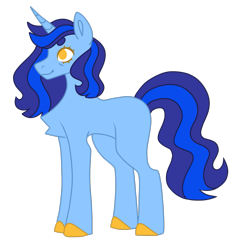 Size: 1327x1378 | Tagged: source needed, safe, artist:faetria, oc, oc only, oc:blue thunder, pony, unicorn, female, mare, mom, simple background, solo, transparent background