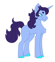 Size: 1402x1589 | Tagged: source needed, safe, artist:faetria, oc, oc only, oc:blue thunder, pony, unicorn, dad, father, male, simple background, solo, stallion, transparent background