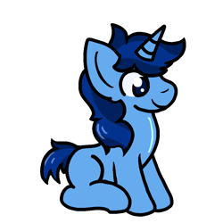 Size: 1000x1000 | Tagged: source needed, safe, artist:cherrypurrs, oc, oc only, oc:blue thunder, pony, unicorn, colt, cute, foal, male, simple background, solo, transparent background, young