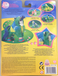 Size: 746x971 | Tagged: safe, photographer:relcelestia, puff, teddy (g2), waterlily (g2), earth pony, pony, g2, animal costume, backcard, barcode, bear costume, bunny costume, clothes, comb, costume, dragon costume, dutch, english, fancy dress ball pony, female, french, frog costume, honey (g2), italian, mare, photo, sad onion, shoes, text, toy
