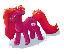 Size: 1138x976 | Tagged: safe, artist:delfinaluther, oc, oc only, earth pony, pony, doodle, female, nurse, red hair, sad, simple background, sketch, solo, white background