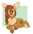 Size: 799x839 | Tagged: safe, artist:lulubell, oc, oc only, oc:crisp autumn, deer, non-pony oc, solo, tongue out