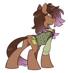 Size: 1700x1800 | Tagged: safe, artist:crimmharmony, oc, oc only, oc:be sharp, earth pony, pony, clothes, looking away, male, simple background, solo, stallion, standing, transparent background
