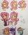 Size: 3024x3780 | Tagged: safe, artist:meowmeows, fluttershy, rainbow dash, twilight sparkle, human, pegasus, pony, equestria girls, g4, graph paper, marker drawing, traditional art