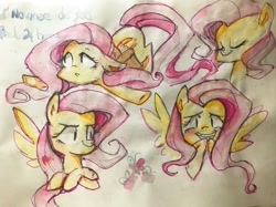 Size: 2667x2000 | Tagged: safe, artist:meowmeows, fluttershy, pegasus, pony, g4, crossed arms, female, mare, solo, traditional art