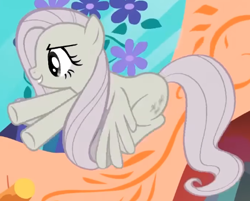 Size: 477x383 | Tagged: safe, screencap, fluttershy, pegasus, pony, g4, season 2, the return of harmony, cropped, discorded, female, flutterbitch, fluttercruel, flying, golden oaks library, grin, mare, open arms, smiling, solo, wings, wings down