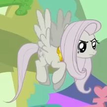 Size: 216x217 | Tagged: safe, screencap, fluttershy, pegasus, pony, g4, season 2, the return of harmony, cropped, discorded, element of kindness, female, flutterbitch, fluttercruel, flying, frown, mare, solo