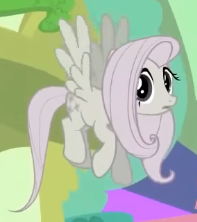 Size: 197x222 | Tagged: safe, screencap, fluttershy, pegasus, pony, g4, season 2, the return of harmony, cropped, discorded, element of kindness, female, flutterbitch, fluttercruel, flying, looking at someone, mare, solo, surprised