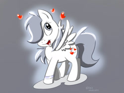 Size: 1280x960 | Tagged: safe, artist:andybunny, oc, oc only, pegasus, pony, hair over one eye, heart, pegasus oc, solo