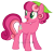 Size: 1441x1384 | Tagged: safe, artist:sinamuna, oc, oc only, oc:frazzle dazzle jasper pie, earth pony, pony, au:mewverse next gen, bandana, base used, base:selenaede, curly hair, green eyes, happy, headkerchief, magical lesbian spawn, male, next generation, offspring, parent:cheerilee, parent:pinkie pie, pink hair, simple background, solo, stallion, transparent background