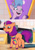 Size: 3072x4419 | Tagged: safe, edit, edited screencap, screencap, queen haven, sunny starscout, earth pony, pegasus, pony, g5, making a meal of it, my little pony: tell your tale, spoiler:g5, spoiler:my little pony: tell your tale, spoiler:tyts01e35, blushing, female, lesbian, mane stripe sunny, ship:sunnyhaven, shipping