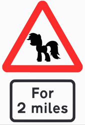 Size: 1000x1461 | Tagged: safe, artist:midob, pony, g4, .svg available, road sign, silhouette, svg, text, vector