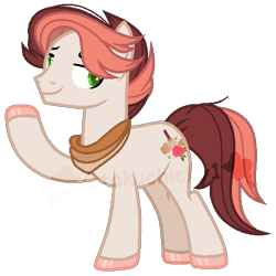 Size: 537x538 | Tagged: safe, artist:otakuchicky1, oc, oc only, oc:dusty rose, earth pony, pony, base used, male, offspring, parent:feather bangs, parent:swoon song, solo, stallion