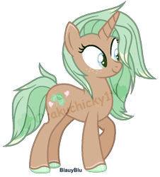 Size: 651x719 | Tagged: safe, artist:otakuchicky1, oc, oc only, oc:clover breeze, pony, unicorn, base used, female, mare, offscreen character, offspring, parent:dear darling, parent:feather bangs, parents:featherdarling, simple background, solo, transparent background
