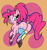 Size: 3104x3299 | Tagged: safe, artist:steelsoul, pinkie pie, earth pony, pony, g4, alternate hairstyle, balloonbutt, blushing, butt, butt focus, clothes, cute, cute little fangs, dock, fangs, looking at you, looking back, plot, socks, solo, tail