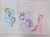 Size: 2375x1777 | Tagged: safe, artist:mylittleartshow8, pinkie pie, rainbow dash, twilight sparkle, alicorn, earth pony, pegasus, pony, g4, female, traditional art, twilight sparkle (alicorn)