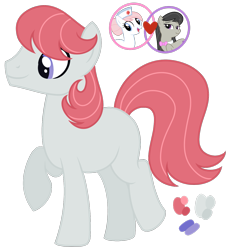 Size: 1229x1329 | Tagged: oc name needed, safe, artist:monochrome-sunsets, nurse redheart, octavia melody, oc, earth pony, pony, g4, magical lesbian spawn, male, offspring, parent:nurse redheart, parent:octavia melody, simple background, stallion, transparent background
