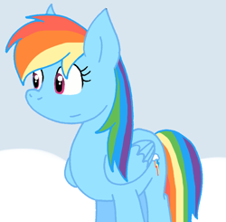 Size: 750x736 | Tagged: safe, artist:cmara, rainbow dash, pegasus, pony, g4, female, solo