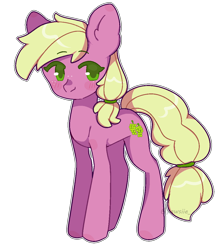 Size: 1014x1134 | Tagged: safe, artist:lnspira, berry green, earth pony, pony, g4, cute, female, greendorable, mare, simple background, solo, transparent background