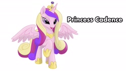 Size: 2272x1280 | Tagged: safe, artist:jetxpegasus, princess cadance, alicorn, pony, g4, my little pony: the movie, female, low effort, movie accurate, simple background, solo, white background