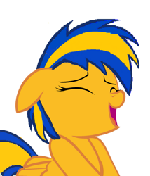 Size: 827x966 | Tagged: safe, artist:mlpfan3991, oc, oc only, oc:flare spark, pegasus, pony, g4, eyes closed, female, flarebetes, simple background, solo, transparent background