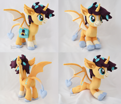 Size: 4188x3608 | Tagged: safe, artist:sophiesplushies, oc, oc:orange bloom, dracony, dragon, hybrid, irl, male, photo, plushie, solo