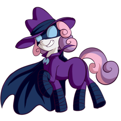 Size: 512x512 | Tagged: safe, artist:anibaruthecat, part of a set, mare do well, sweetie belle, pony, g4, female, filly, foal, grin, old art, raised hoof, simple background, smiling, solo, sweetie do well, transparent background