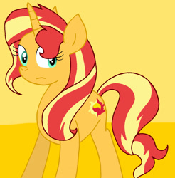 Size: 886x902 | Tagged: safe, artist:cmara, sunset shimmer, pony, unicorn, g4, female, solo