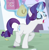 Size: 342x351 | Tagged: safe, screencap, rarity, pony, unicorn, g4, my little pony: friendship is magic, season 2, sweet and elite, animation error, bag, cropped, eyes closed, female, levitation, magic, magic aura, mare, raised hoof, shopping bag, solo, telekinesis, they just didn't care