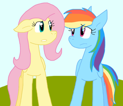 Size: 1214x1042 | Tagged: safe, artist:cmara, fluttershy, rainbow dash, pegasus, pony, g4, duo, duo female, female