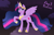 Size: 2800x1796 | Tagged: safe, artist:bubblegooey, twilight sparkle, alicorn, pony, g4, the last problem, :d, accessory, art challenge, blushing, clothes, cloud, crown, cute, ear fluff, eyeshadow, female, flowing mane, happy, heart, heart eyes, horn, jewelry, looking at you, makeup, mare, multicolored hair, multicolored mane, multicolored tail, neck fluff, older, older twilight, older twilight sparkle (alicorn), open mouth, open smile, peytral, princess twilight 2.0, purple coat, purple eyes, raised hoof, raised leg, regalia, royalty, shoes, signature, sky, smiling, solo, sparkles, spread wings, standing, standing on two hooves, tail, tiara, twiabetes, twilight sparkle (alicorn), wing fluff, wingding eyes, wings