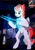 Size: 777x1100 | Tagged: safe, artist:arctic-fox, oc, oc only, oc:swift apex, pegasus, pony, bipedal, chest fluff, energy sword, featureless crotch, halo (series), pegasus oc, solo, weapon