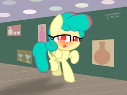 Size: 1920x1440 | Tagged: safe, artist:greenhoof, oc, oc only, oc:compass aisle, pegasus, pony, blushing, drunk, solo, vector