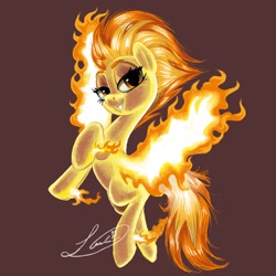 Size: 2048x2048 | Tagged: safe, artist:londynlittleartist, spitfire, pegasus, pony, g4, female, fiery wings, high res, mare, simple background, solo, wings