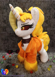 Size: 3226x4473 | Tagged: safe, artist:1stastrastudio, oc, oc:dyx, pony, clothes, irl, photo, plushie, solo