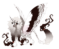 Size: 4400x3700 | Tagged: safe, artist:gigason, oc, oc only, oc:equus, alicorn, pony, cloven hooves, colored wings, hybrid wings, multicolored wings, simple background, solo, transparent background, wings