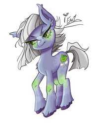 Size: 2400x3000 | Tagged: safe, artist:redlaserartist, limestone pie, earth pony, pony, g4, angry, blushing, chest fluff, coat markings, cutie mark eyes, female, knee blush, mare, signature, simple background, solo, tail, unshorn fetlocks, white background, wingding eyes