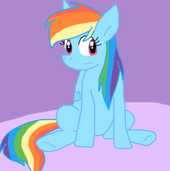 Size: 827x832 | Tagged: safe, artist:cmara, rainbow dash, pegasus, pony, g4, female, sitting, solo