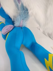 Size: 1877x2500 | Tagged: safe, artist:lanacraft, cloudchaser, g4, butt, clothes, irl, photo, plot, plushie, uniform, wonderbolts uniform