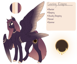 Size: 1280x1067 | Tagged: safe, artist:pixelberrry, oc, oc only, oc:evening eclipse, pony, seraph, female, mare, multiple wings, reference sheet, simple background, solo, transparent background