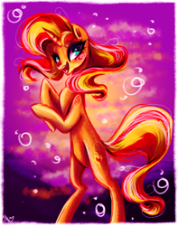 Size: 4167x5300 | Tagged: safe, artist:kamikami1234, sunset shimmer, pony, unicorn, g4, female, solo