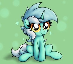 Size: 2464x2154 | Tagged: safe, artist:background basset, lyra heartstrings, pony, unicorn, g4, cute, looking at you, lyrabetes, simple background, smiling, solo, sparkles